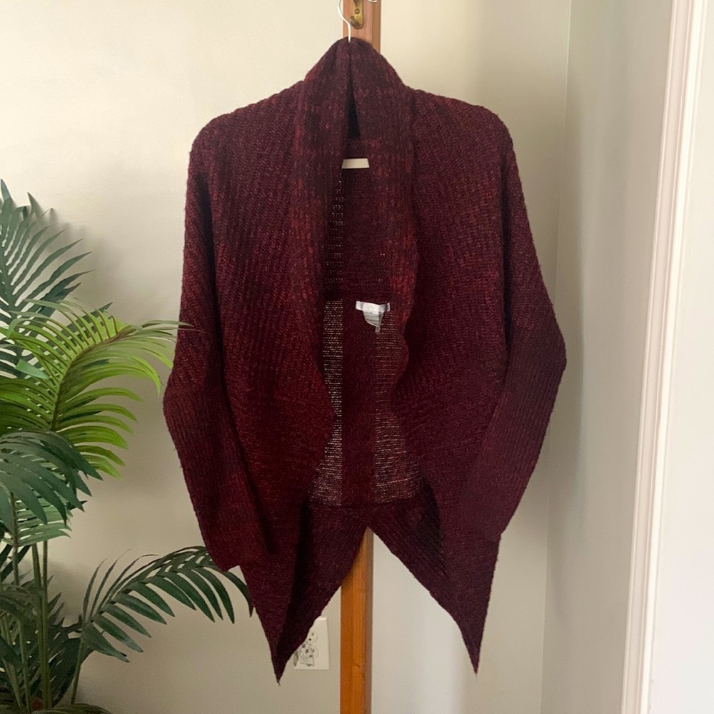 Size small black and red, collared sweater